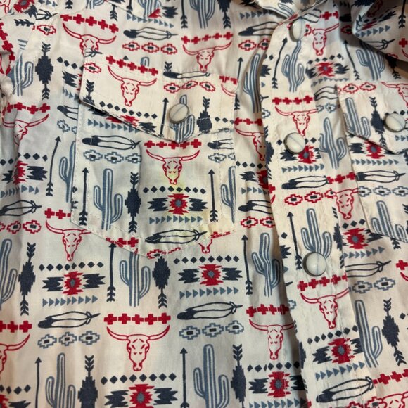 Rafter C Cowboy Collection patterned button down shirt - Picture 5 of 5